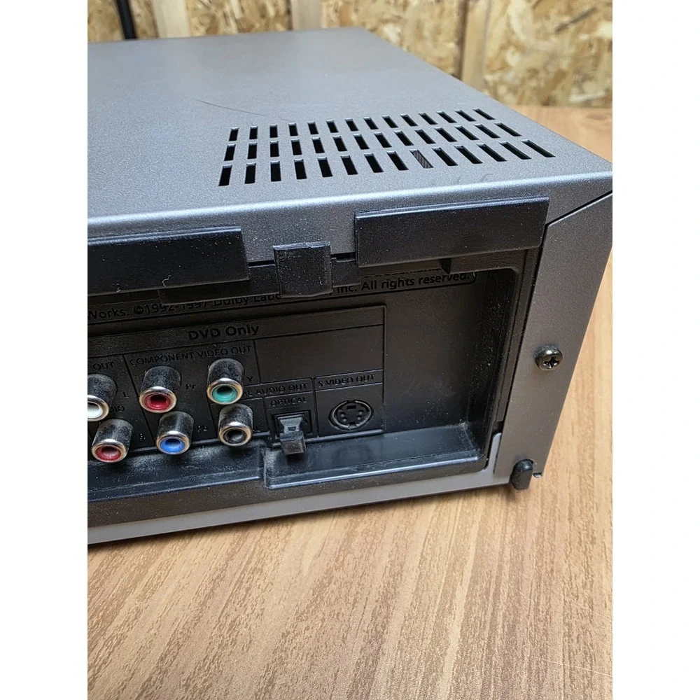 Samsung DVD-V2000 Dual DVD VCR Player Recorder Combo No Remote Phantom Surround